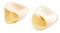 セラミック + 白金加金(ホワイトゴールド)